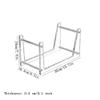 zhongxlla Record Holder, Open Acrylic Vinyl Record Rack Multi-functional Tabletop CD Albums Holder view 2