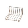 zhongxlla Record Holder, Small Minimalist Stainless Steel CD Albums Record Rack for Home Office Desktop view 1