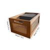 zhongxlla Record Holder, Openwork Weave Wooden CD Record Box Multi-functional Home Storage Rack view 2