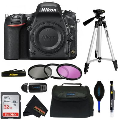Nikon D750 DSLR Camera (Body Only) (w/Sunshine Photo Advanced Accessories Bundle)