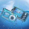 FILFEEL 4K 64MP Underwater Digital Camera with Dual Screen, 10ft Rainproof, Auto & 16X Zoom, Includes 64GB Memory Card (Blue) view 3