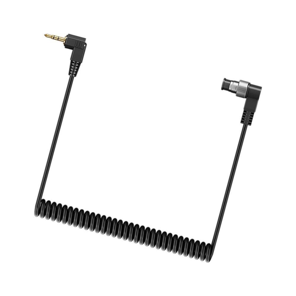 Spring Coiled 2.5mm to C1/C 3/N1/N3/S1/S 2 Male Flashing Syncing Cord with Gold Plate Connectors for Camera Flashing Triggering Remote Spring Coil PC Syncing Cable
