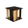 zhongxlla Record Holder, Rotatable Wooden CD Record Rack Game Disc Storage Shelf view 1