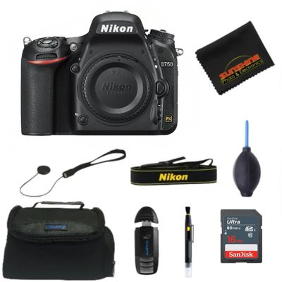 Nikon D750 DSLR Camera (Body Only) (w/Sunshine Photo Basic Accessories Bundle)