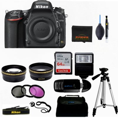 Nikon D750 DSLR Camera (Body Only) (w/Sunshine Photo Professional Accessories Bundle)