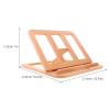 Holibanna Wooden Laptop Elevator Stand - 6-Height Adjustable Riser with Handle for Laptop Tablet Up to 16 - Ventilated Foldable Computer Stand for Office Reading Gaming Ergonomic Viewing view 2