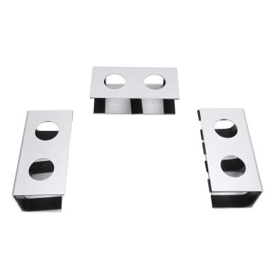 YWBL-WH Under Desk Laptop Mount, Aluminum Alloy Storage Shelf for Devices Up to 3.8cm, Space Saving and Easy Installation for Home Office (Silver)