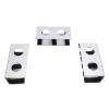 YWBL-WH Under Desk Laptop Mount, Aluminum Alloy Storage Shelf for Devices Up to 3.8cm, Space Saving and Easy Installation for Home Office (Silver) view 1