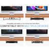 YWBL-WH Under Desk Laptop Mount, Aluminum Alloy Storage Shelf for Devices Up to 3.8cm, Space Saving and Easy Installation for Home Office (Silver) view 4
