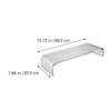 Zerodeko Acrylic Computer Monitor Riser Stand 40x20x10cm, Multifunctional Desktop Organizer with Keyboard Storage, Elevating Screen Stand for Home Office Use view 2