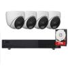 ACELEVEL 8 Channel PoE Security Camera System, 8-ch NVR with 2TB HDD, 6MP IP Turret Cameras, 4K Support, 98ft Night Vision, NDAA Compliant (4 Cameras) view 1
