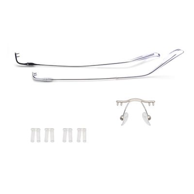 Rimless Glasses Temple Arms Nose Bridge Eyeglass Legs Eyewear Bush Lock