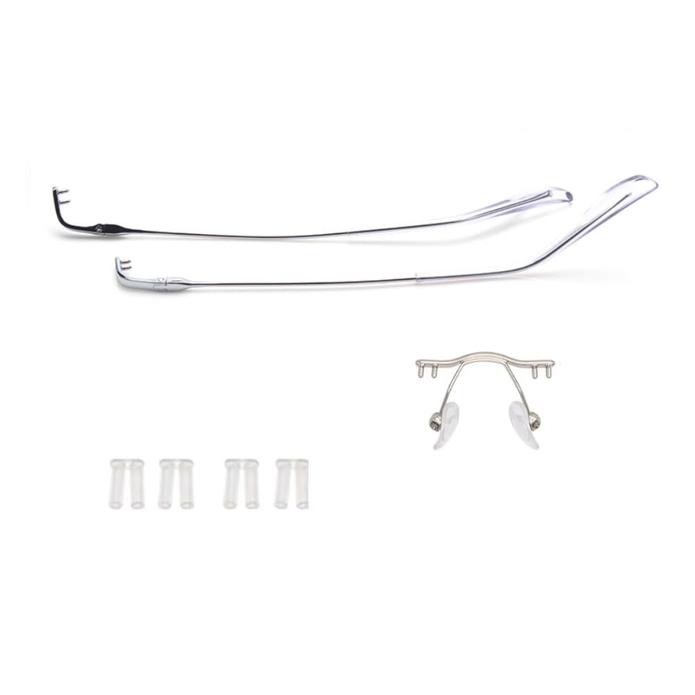 Rimless Glasses Temple Arms Nose Bridge Eyeglass Legs Eyewear Bush Lock