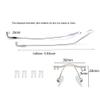 Rimless Glasses Temple Arms Nose Bridge Eyeglass Legs Eyewear Bush Lock view 2