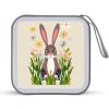 FodPand Funky Animal Bunny Humor CD Storage Bags for Home, Portable DVD Case with Handles And Zipper, Stackable Media Organizer Box, Large Capacity CD Collection Holder Binder for Travel view 3