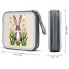FodPand Funky Animal Bunny Humor CD Storage Bags for Home, Portable DVD Case with Handles And Zipper, Stackable Media Organizer Box, Large Capacity CD Collection Holder Binder for Travel view 4