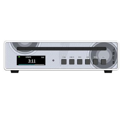 SMSL PL100 PRO Multi-Function CD Player 2X CS43131 High-End DAC Chips Supports Lossless MQA Playback with Remote Control (Silver)