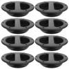 COHEALI 8pcs Recessed Speaker Handles Replacement Pulls for Audio Speaker Cabinets Heavy Duty Abs Black Attachment Hardware for Stage and Home Audio Equipment view 1