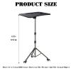 Height-Adjustable Laptop Stand,Mobile Tripod with Wheels,Includes PAD Slot and Cup Holder,Suitable for Indoor and Office Use view 2