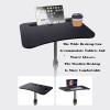 Height-Adjustable Laptop Stand,Mobile Tripod with Wheels,Includes PAD Slot and Cup Holder,Suitable for Indoor and Office Use view 3