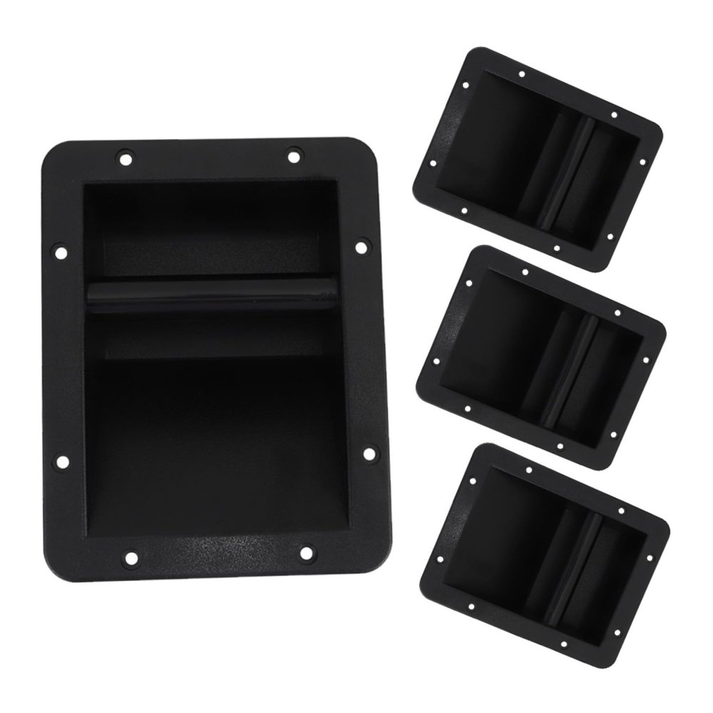 4pcs Plastic Speaker Handles Replacement Side Carrier Handles for Amplifier and Pa Speakers Sturdy Accessories for Audio Equipment Transport