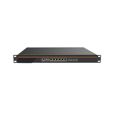 ANDAQI 1U Firewall Appliance with QAT, OPNsense, VPN, Router PC, PVE Server, Denverton Atom C3758, RN03, 6 x 1GbE LAN, 4 x SFP+ X553 10GbE, DPDK Support, 0 RAM, 0 Storage, Barebone No System