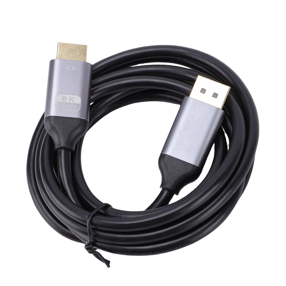 GOWENIC DisplayPort to HD Multimedia Interface Cable,8K 60Hz 4K,120Hz 1.8m Aluminum Alloy Cord for TV,Projector