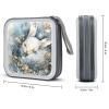 FodPand A Sleeping Rabbit CD Storage Bags for Home, Portable DVD Case with Handles And Zipper, Stackable Media Organizer Box, Large Capacity CD Collection Holder Binder for Travel view 4