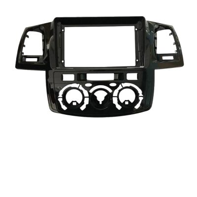 Auto Parts 9 Inch Car Radio Fascia Fit for Toyota Fortuner Hilux 2005-2014 Double Din Fascias Panel Dashboard Stereo Car DVD Frame in-Dash Kits Nice-Looking(Frame-2005-06 at)