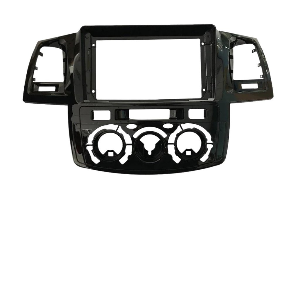 Auto Parts 9 Inch Car Radio Fascia Fit for Toyota Fortuner Hilux 2005-2014 Double Din Fascias Panel Dashboard Stereo Car DVD Frame in-Dash Kits Nice-Looking(Frame-2005-06 at)