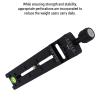 Decumeby FNR 200 Camera Rail Nodal Slide, 185mm Professional Panoramic Rail with Dual Dovetail Slots and Bubble Level, for Macro Focus Stacking and Landscape Photography view 3