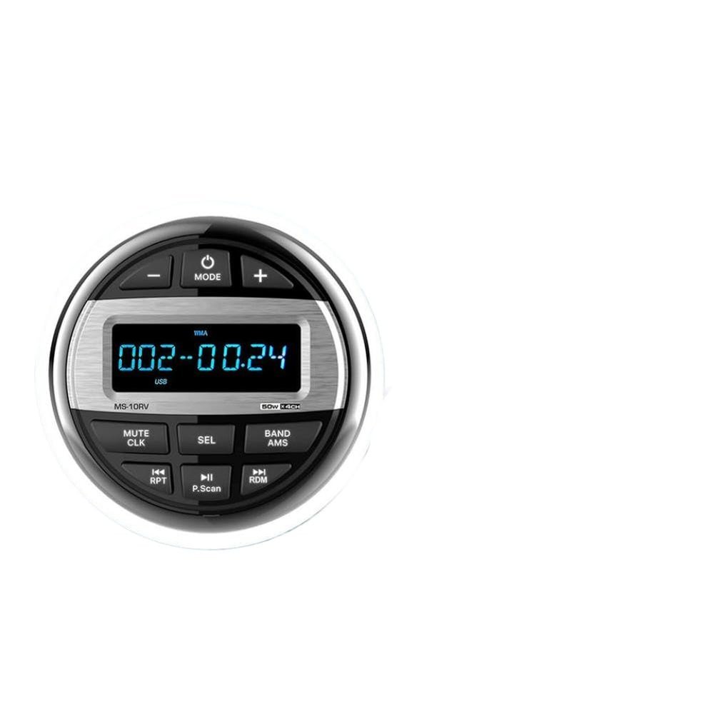 Boat Radio Media Player Marine Stereo MP3 Waterproof Audio FM AM Receiver Compatible with Marine Vessel Models ATV UTV SPA RZR
