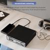 SMSL PL100PRO CD Player 2*CS43131 High-End DAC Chips RCA/Optical/Coaxial/XLR Balanced /3.5mm&4.4mm Headphone Output 200mW 32, Lossless MQA Playback, CD-R/CD-RW/MP3 Disc with Remote Control (Silver) view 4