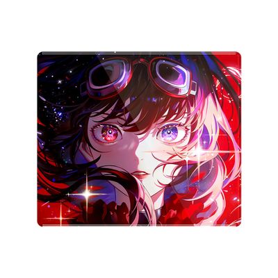 ATK Tempered Glass Mouse Pad Crimson Limited Edition, Premium Glass Gaming Mousepad, Smooth Precision Tracking Surface, Non-Slip Base