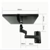 ADBWEKKF LCD-122PR-2 Universal Projector Wall Mount Bracket Full Motion 360 Rotation Tilt 8kg With Plate Soft Arm Foldable view 2