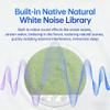 Bluetooth Pillow Speaker for Sleeping - Portable Bluetooth 5.4 Under Pillow Speaker with Built-in White Noise & Timer, Ultra-Thin Wireless Sleep Aid Speakers for Deep Sleep (Pink) view 2