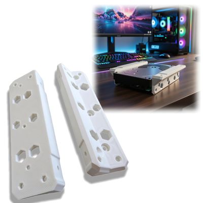 120mm Fan Mount Adapter for 3.5 Inch HDD Bay, PC Cooling Bracket for Hard Drive Ventilation, Universal Case Fan Holder for Desktop Computer