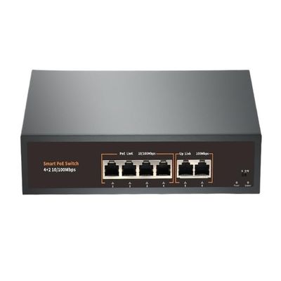 100mbps/1000mbps Gigabit 4/8/16/24 Ports 52V Standard POE Switch Ethernet Adapter(4 Ports)