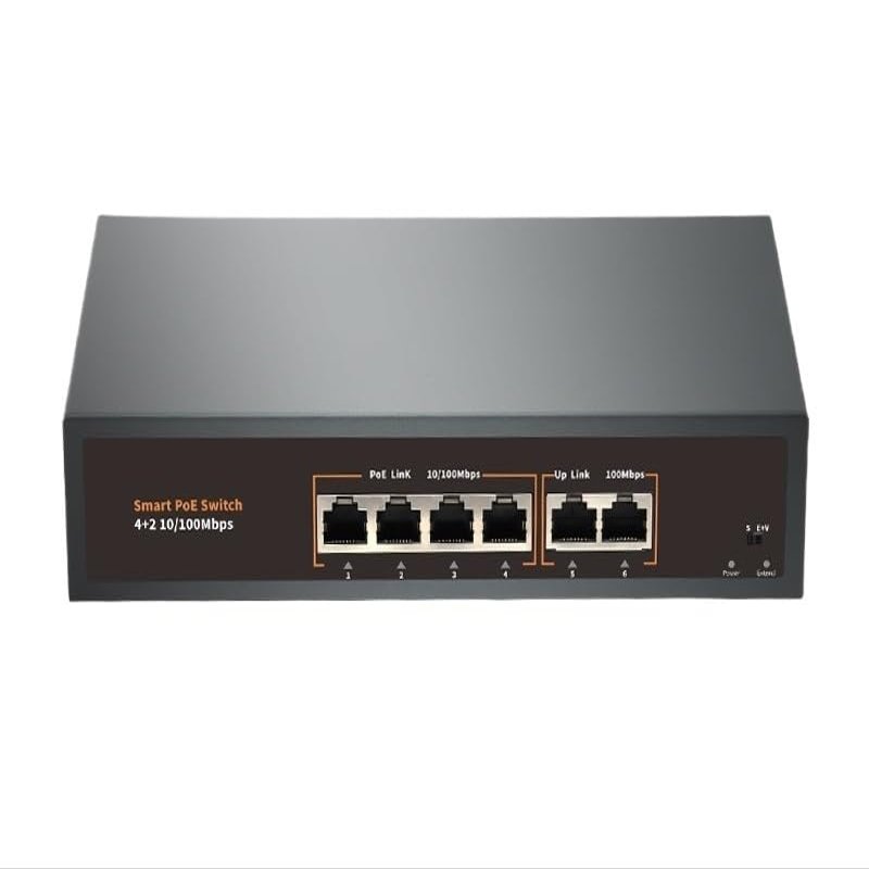 100mbps/1000mbps Gigabit 4/8/16/24 Ports 52V Standard POE Switch Ethernet Adapter(4 Ports)