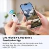 4K Mini Body Camera Small Pov Thumb Action Camera 64GB Wearable Waterproof Bodycam Magnetic Skiing Sports Clip Cam Wireless Pocket Necklace Cam for Pets Cycling, Swimming, Hidden Body Cams(White) view 4