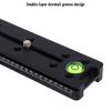 Akozon FNR 200 Camera Rail Nodal Slide, Dual Dovetail Slots and 10 1/4 inch Screw Holes, CNC Aluminum Alloy with High Precision Bubble Level, for Panorama Stitching and Macro Focus view 3