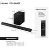 Samsung 3.1ch Soundbar, HW-B650F, with Wireless Subwoofer, Dolby Audio/DTS Virtual:X, Q-Symphony, HDMI ARC for TV Home Theater Surround Sound view 3