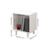 zhongxlla Record Holder, Open Floor Vinyl Record Cabinet Large Capacity Wooden Storage Display Rack view 2