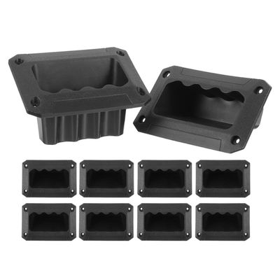 FRCOLOR 10pcs Speaker Handle Replacement for Amplifier and Cabinet, Black Plastic Sturdy Side Grip Handles for Pa and Stage Audio Equipment