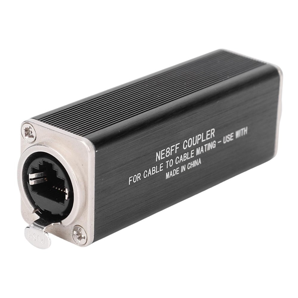 Denash RJ45 Cat6 Coupler Ethernet Extender Connector,Gold Plated RJ45 Extender Adapter,IP68 Water Proof Outdoor PoE Network for Cat5 Cat5e