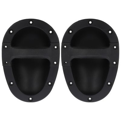 OSALADI 2pcs Recessed Speaker Cabinet Handles with Abs Material, Black Stage Audio Loudspeaker Handles for Professional Speaker Accessories and Replacement Parts