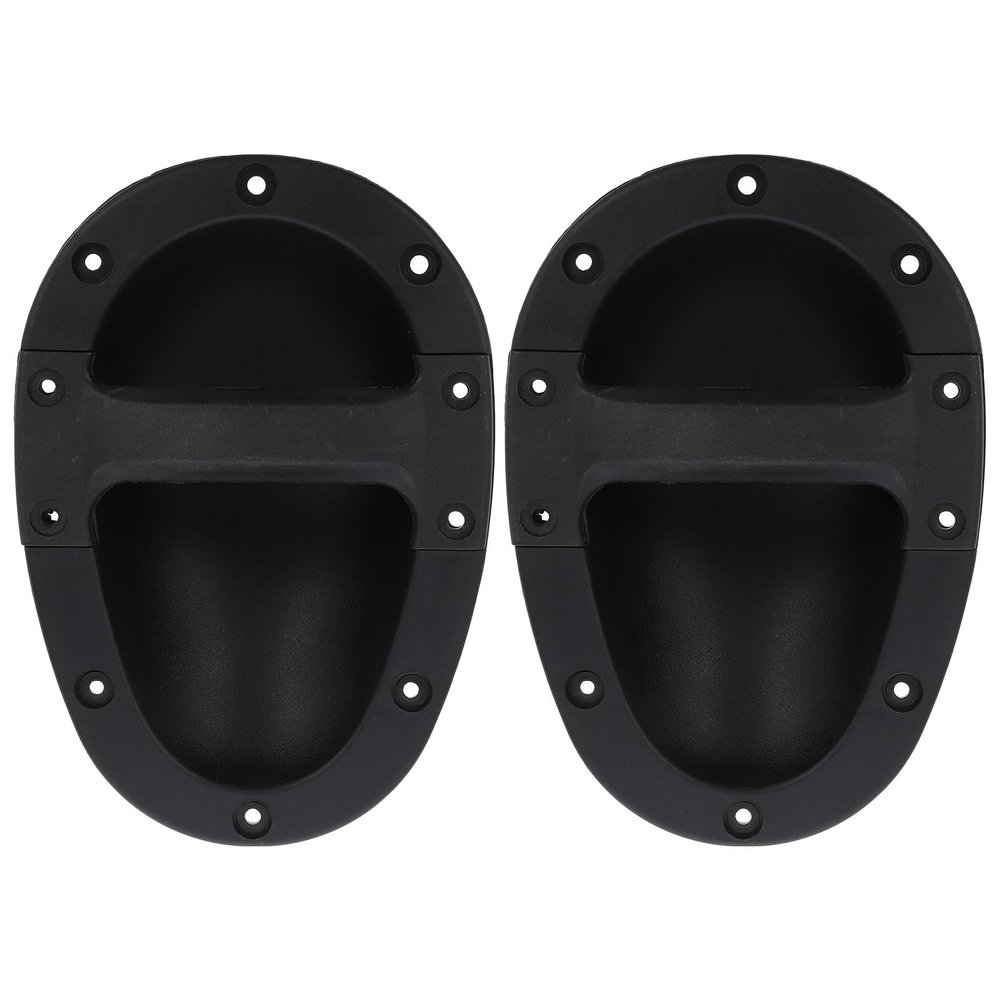 OSALADI 2pcs Recessed Speaker Cabinet Handles with Abs Material, Black Stage Audio Loudspeaker Handles for Professional Speaker Accessories and Replacement Parts