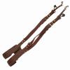 Funien Padded Leather Camera Strap Secure Adjustable Dual Shoulder Harness for Digital Camera, for Photographers and Videographers, Brown view 2