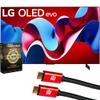 LG OLED65C4PUA 65 Inch Class OLED evo C4 Series Smart TV 4K Processor (2024) Bundle with Deco Essentials CPS Exclusive 26Month Protection Pack (BEACH-CPS-262000) + Deco Gear 4K HDMI Cables x2 view 1