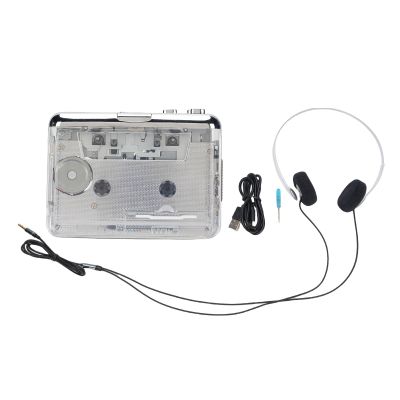 EIMSOAH Portable Cassette Tape Player, USB C Cassette to MP3 Converter with 3.5mm Noise Canceling Headphone, Auto Rewind Copper Wheel Mechanism, for PC Laptop Stereo Sound Recording